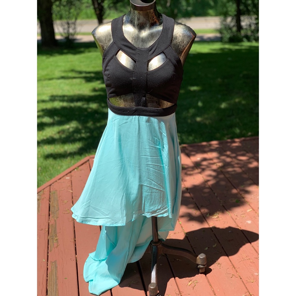 Cut-Out High Low Dress